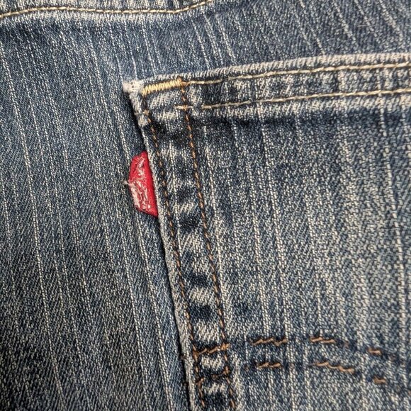 Levi's 559 Jeans Relaxed Straight Denim Cotton Men's Size 36x30 Distressed Blue - Picture 11 of 13